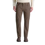 Brown Cotton Skinny Pants