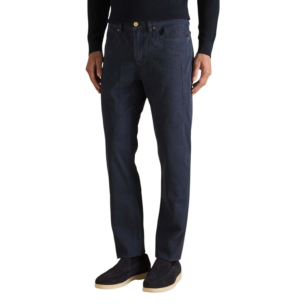 Blue Cotton Skinny Jeans