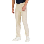 Cream Cotton Skinny Jeans