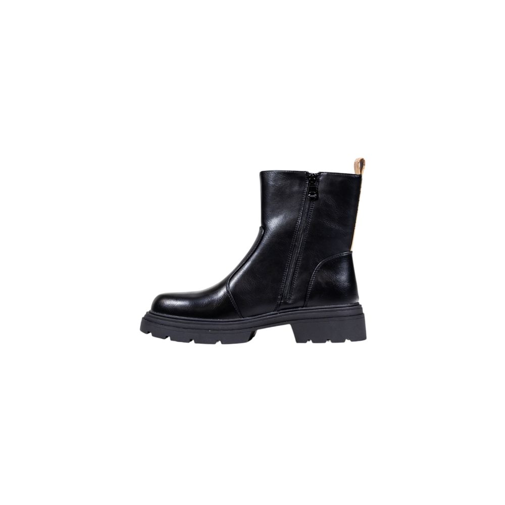 Black Polyethylene Ankle Boots
