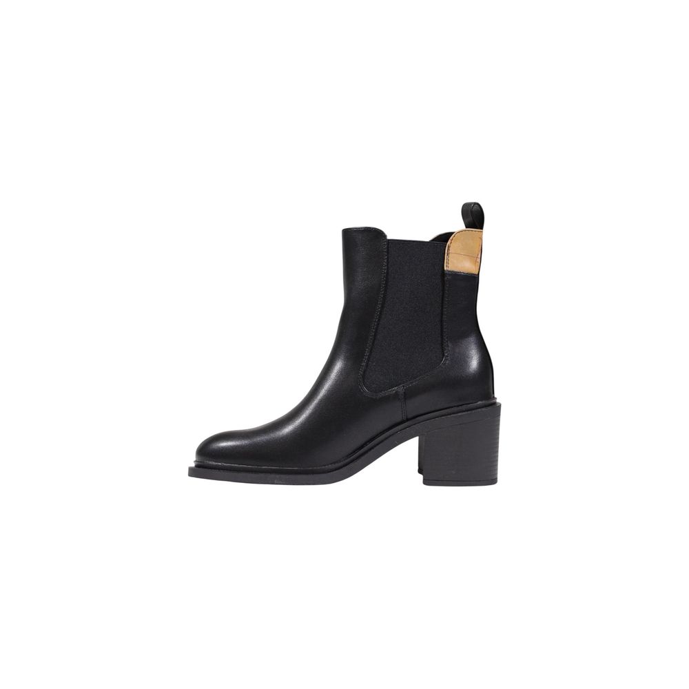 Black Polyethylene Ankle Boots