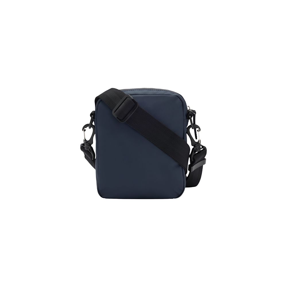 Blue Polyester Messenger Bag