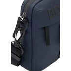 Blue Polyester Messenger Bag