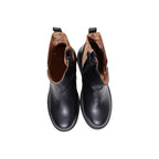 Black Polyethylene Ankle Boots