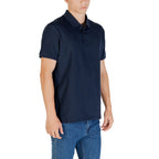 Blue Cotton Polo Shirt