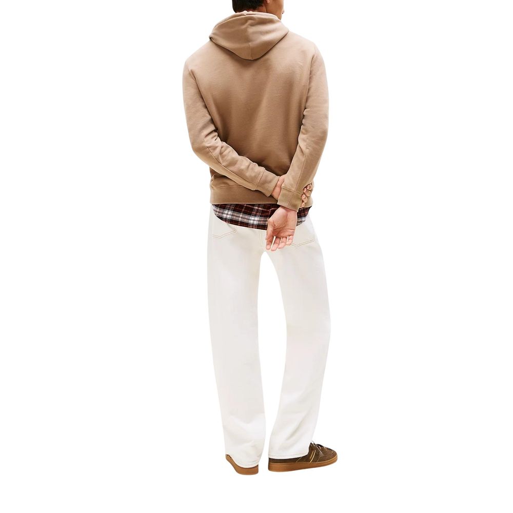 Beige Recycled Cotton Hoodie