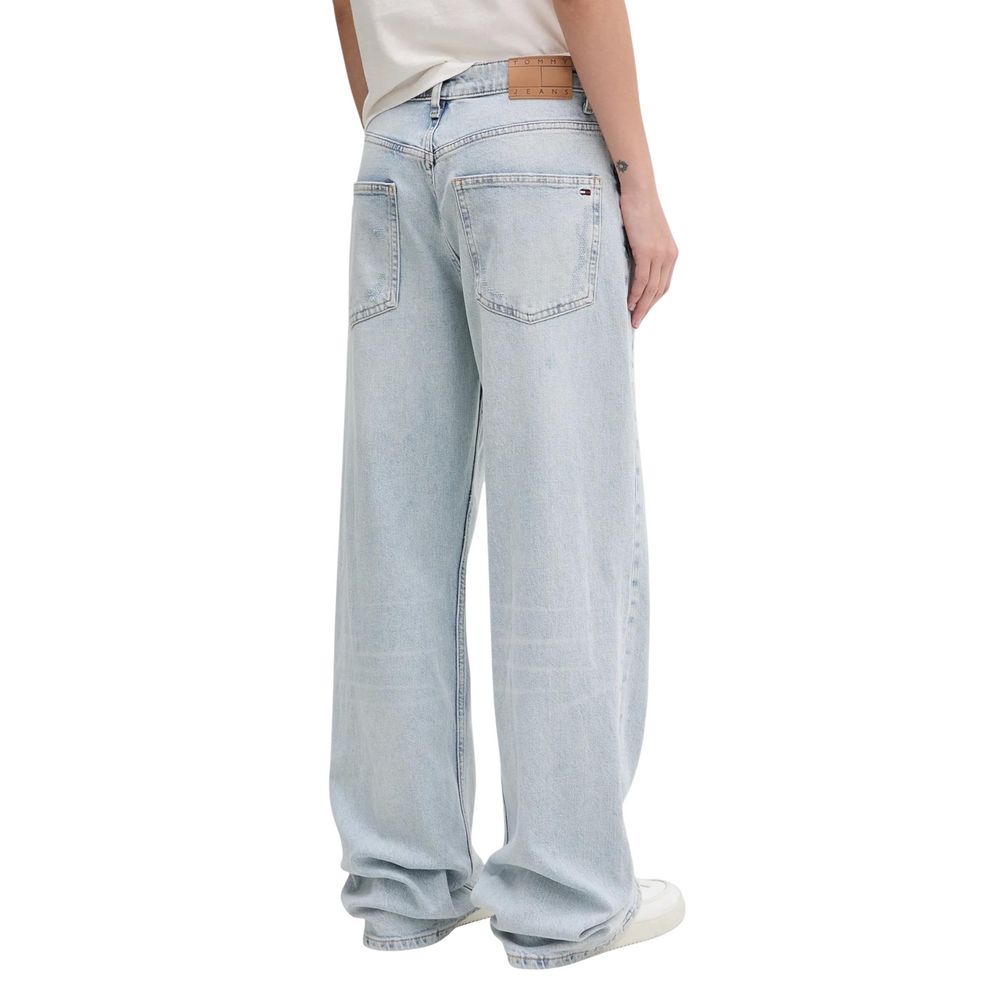 Light Blue Recycled Cotton Mom Jeans