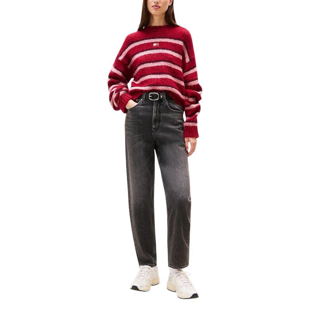 Black Recycled Cotton Mom Jeans