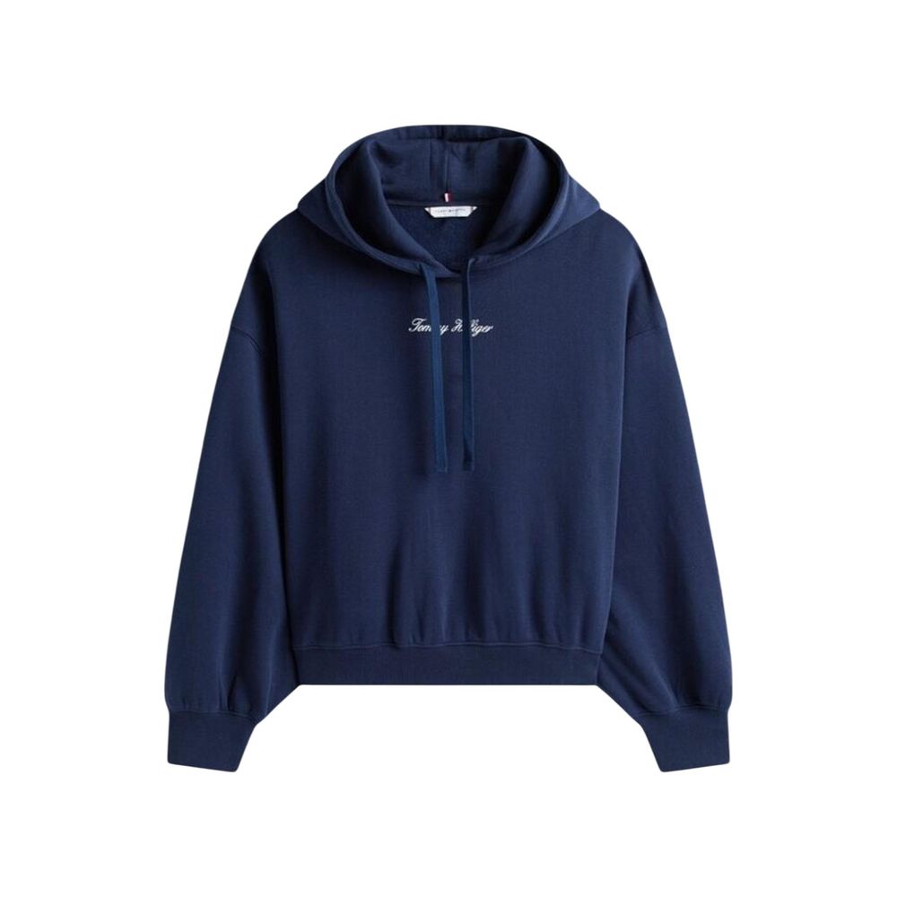 Blue Recycled Cotton Hoodie