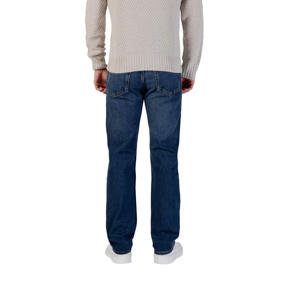 Black Cotton Relaxed Fit Jeans