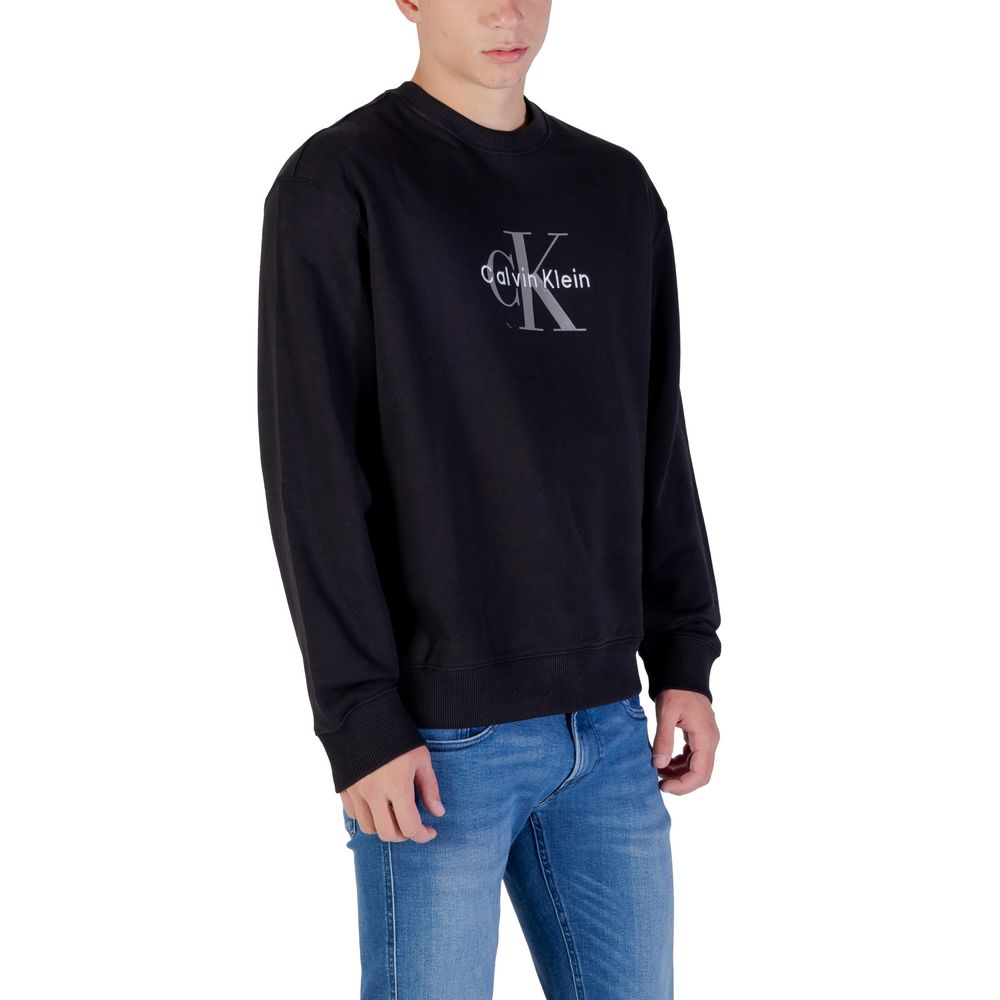 Black Cotton Sweatshirt