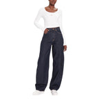 Blue Cotton Mom Jeans