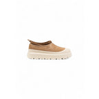 Beige Suede Leather Clogs
