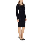 Black Viscose Midi Dress