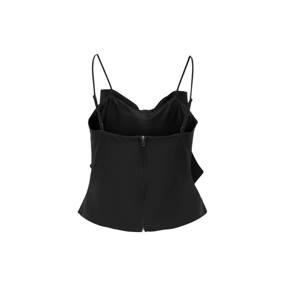 Black Polyester Top