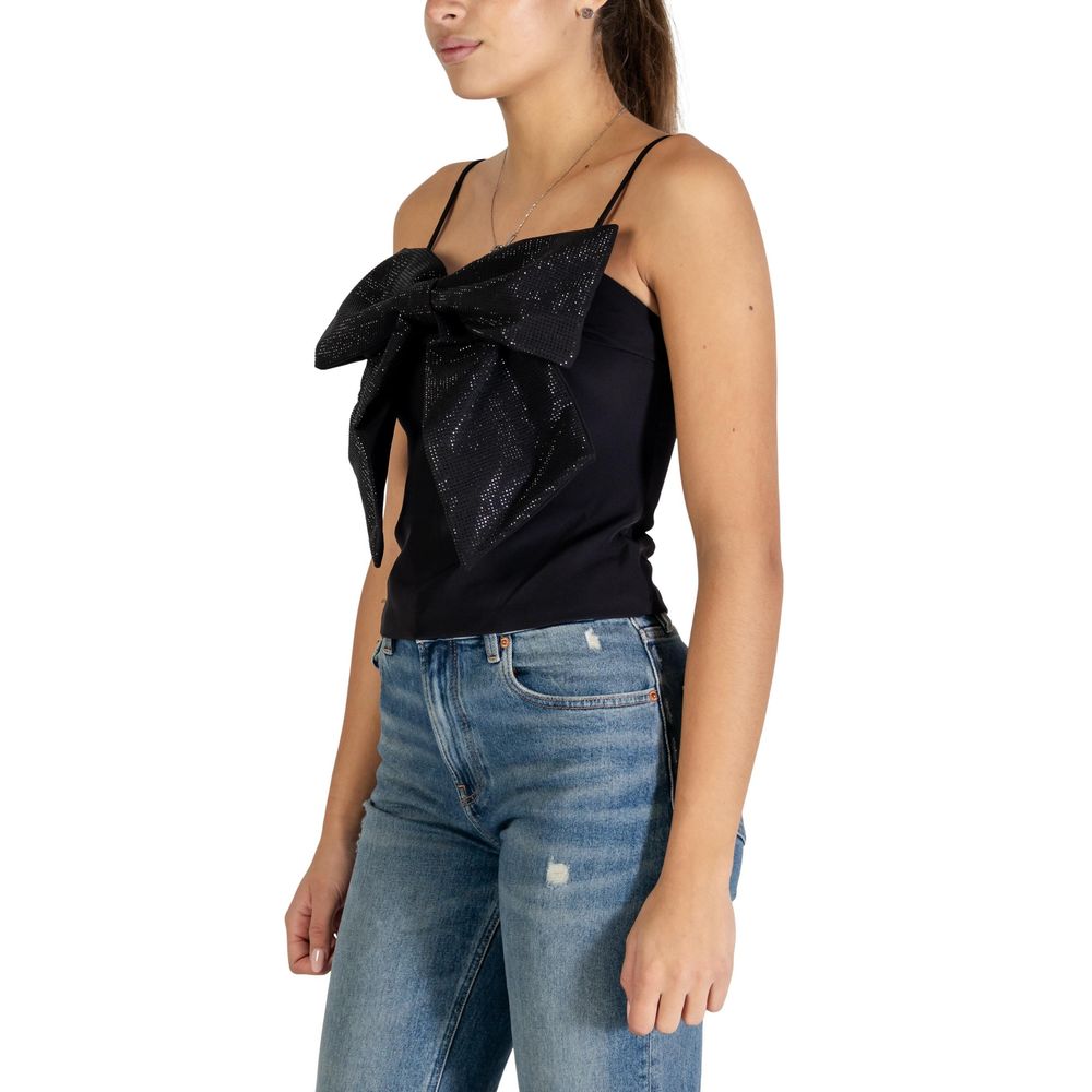 Black Polyester Top