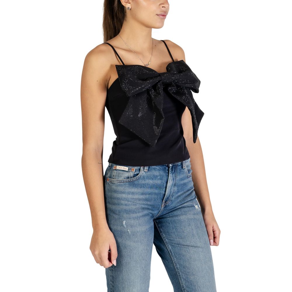 Black Polyester Top