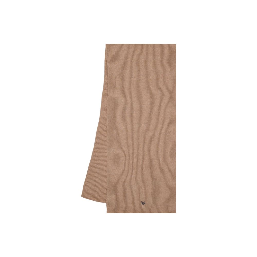Beige Recycled Polyester Scarf