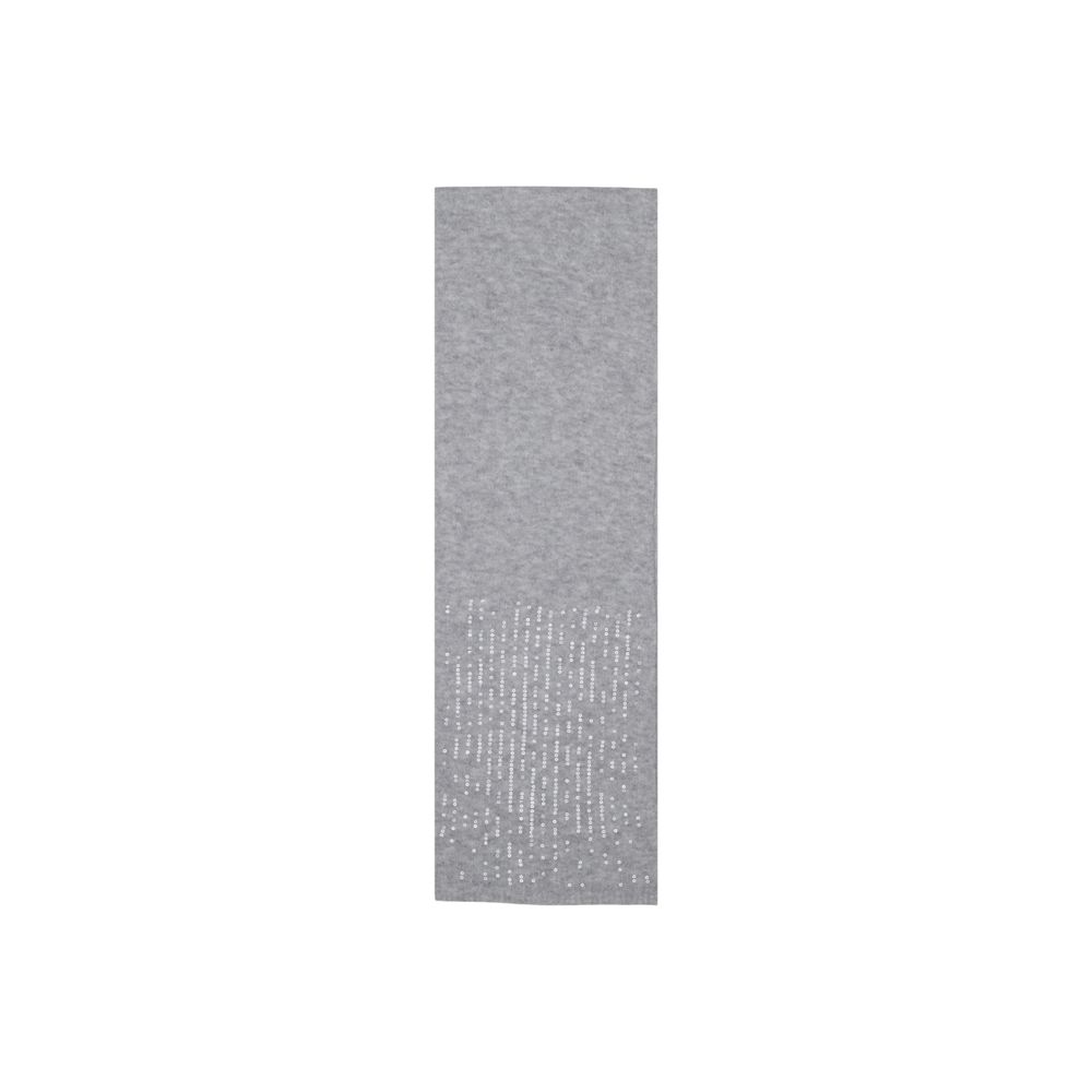 Gray Recycled Polyester Scarf
