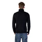 Black Marabou Turtleneck