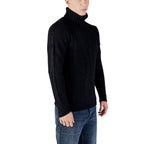 Black Marabou Turtleneck