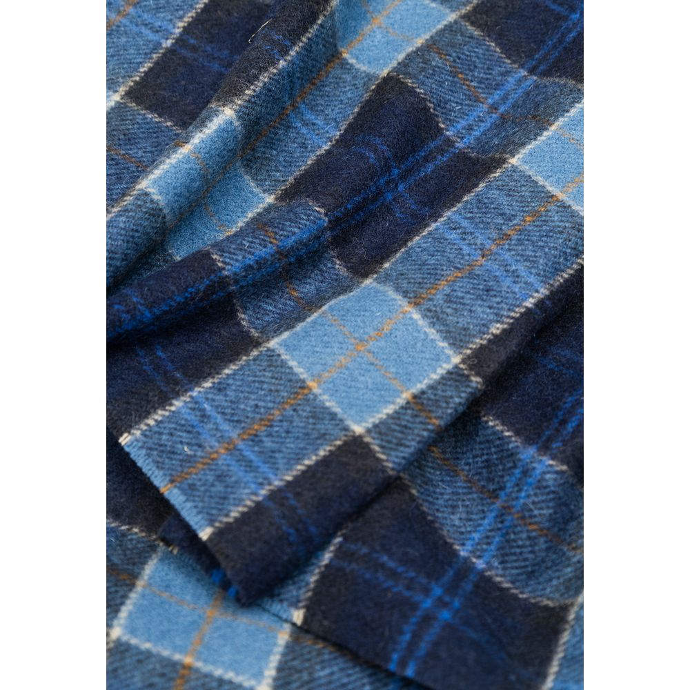 Blue Wool Scarf