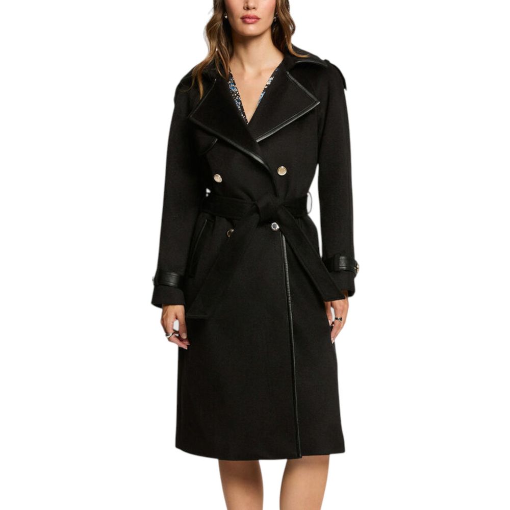Black Polyester Coat
