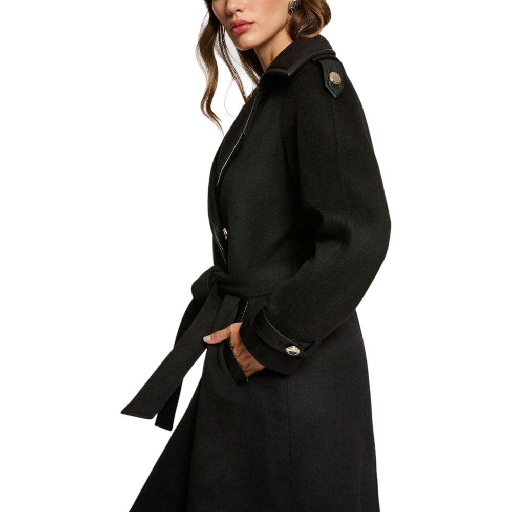 Black Polyester Coat