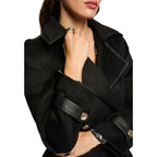 Black Polyester Coat