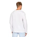 White Cotton Long Sleeve T-Shirt