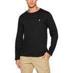 Black Cotton Long Sleeve T-Shirt