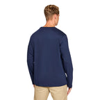 Blue Cotton Long Sleeve T-Shirt