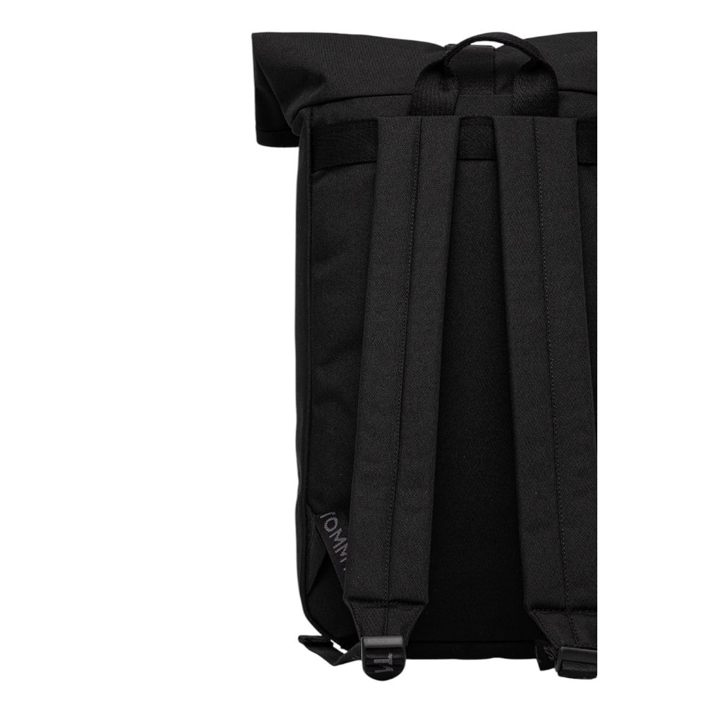 Black Recycled Polyester Backpack