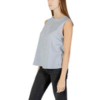 Blue Cotton Tank Tops