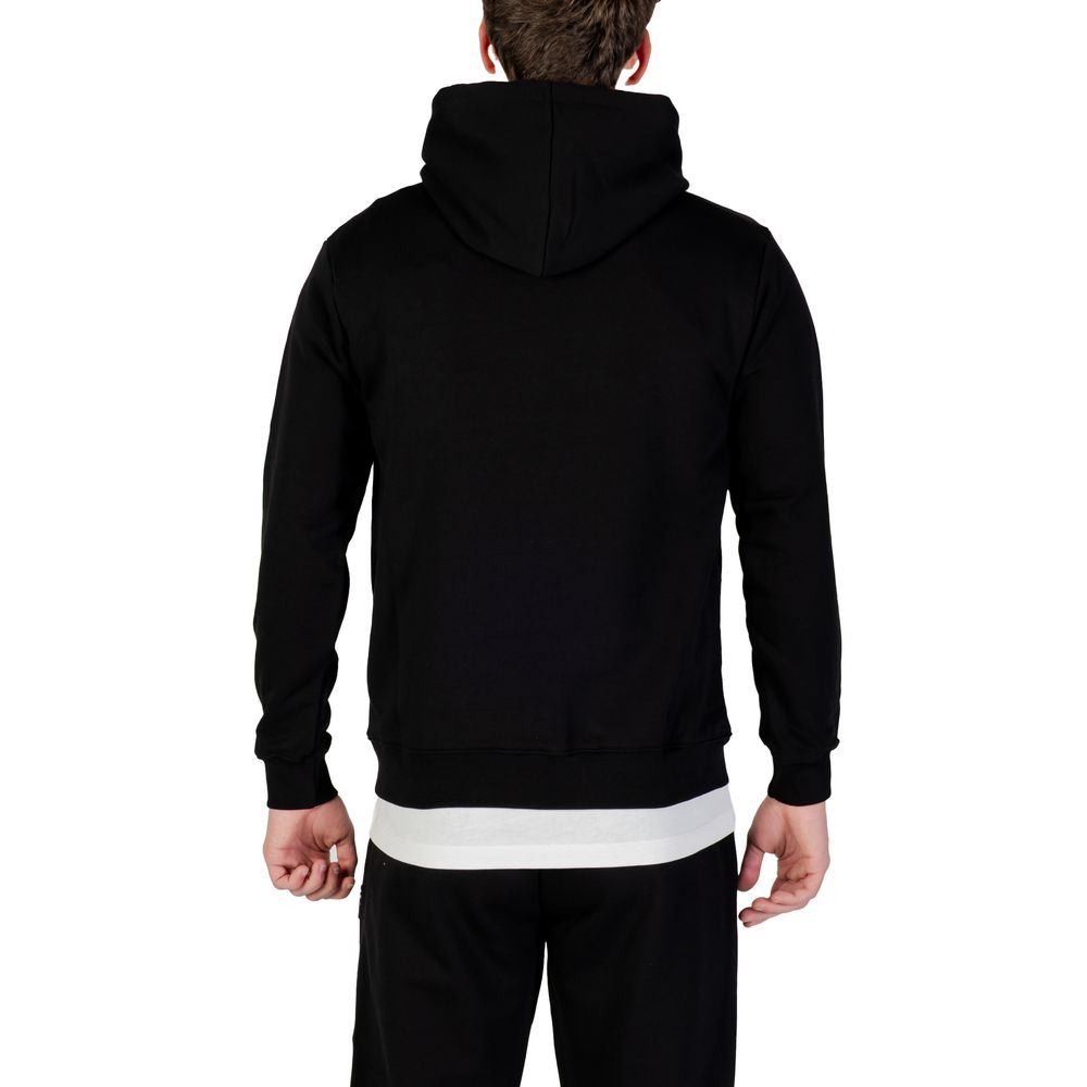 Black And White Cotton Hoodie