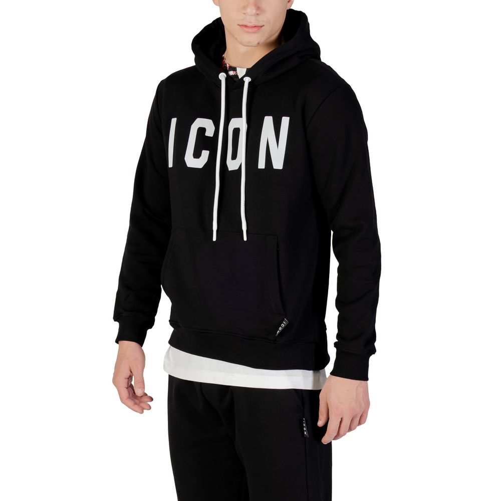 Black And White Cotton Hoodie