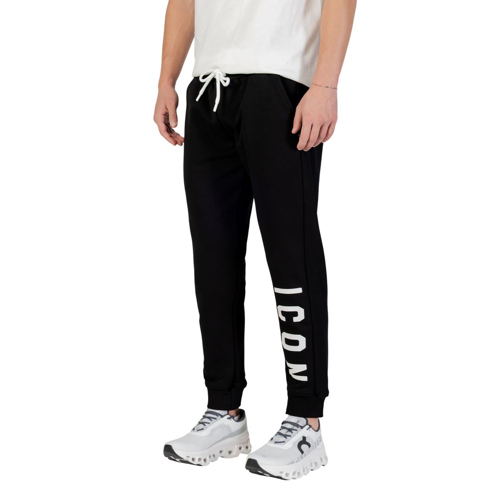 Black Cotton Joggers (Workout Pants)