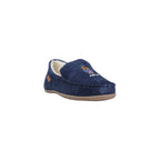 Blue Suede Leather Slippers