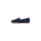 Blue Suede Leather Slippers