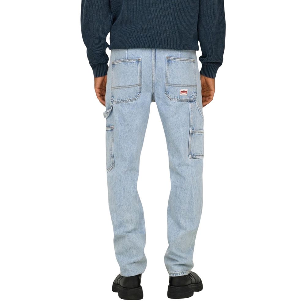Blue Cotton Relaxed Fit Jeans