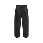 Black Cotton Relaxed Fit Jeans