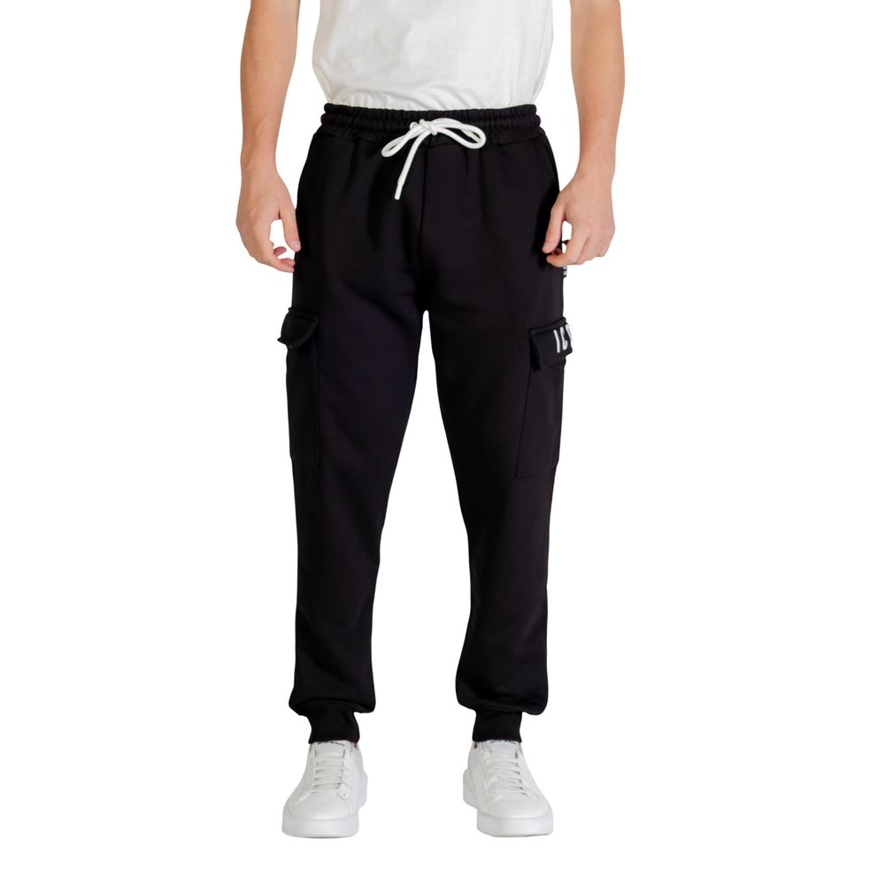 Black Cotton Joggers (Workout Pants)