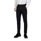 Black Cotton Skinny Pants