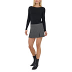 Gray Polyester Shorts