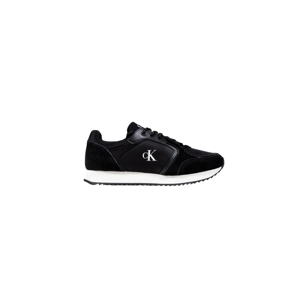 Black Polyamide Athletic Sneakers