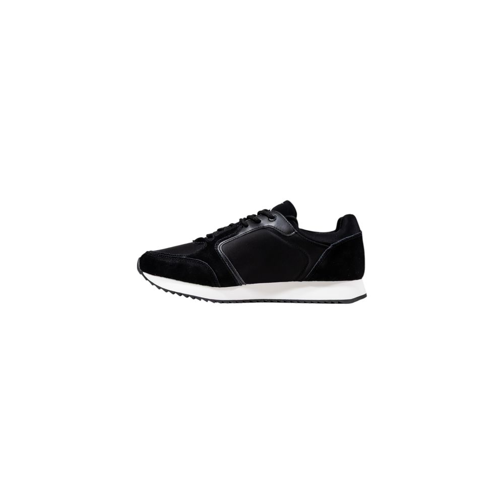 Black Polyamide Athletic Sneakers