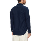 Blue Recycled Cotton Dress Shirt