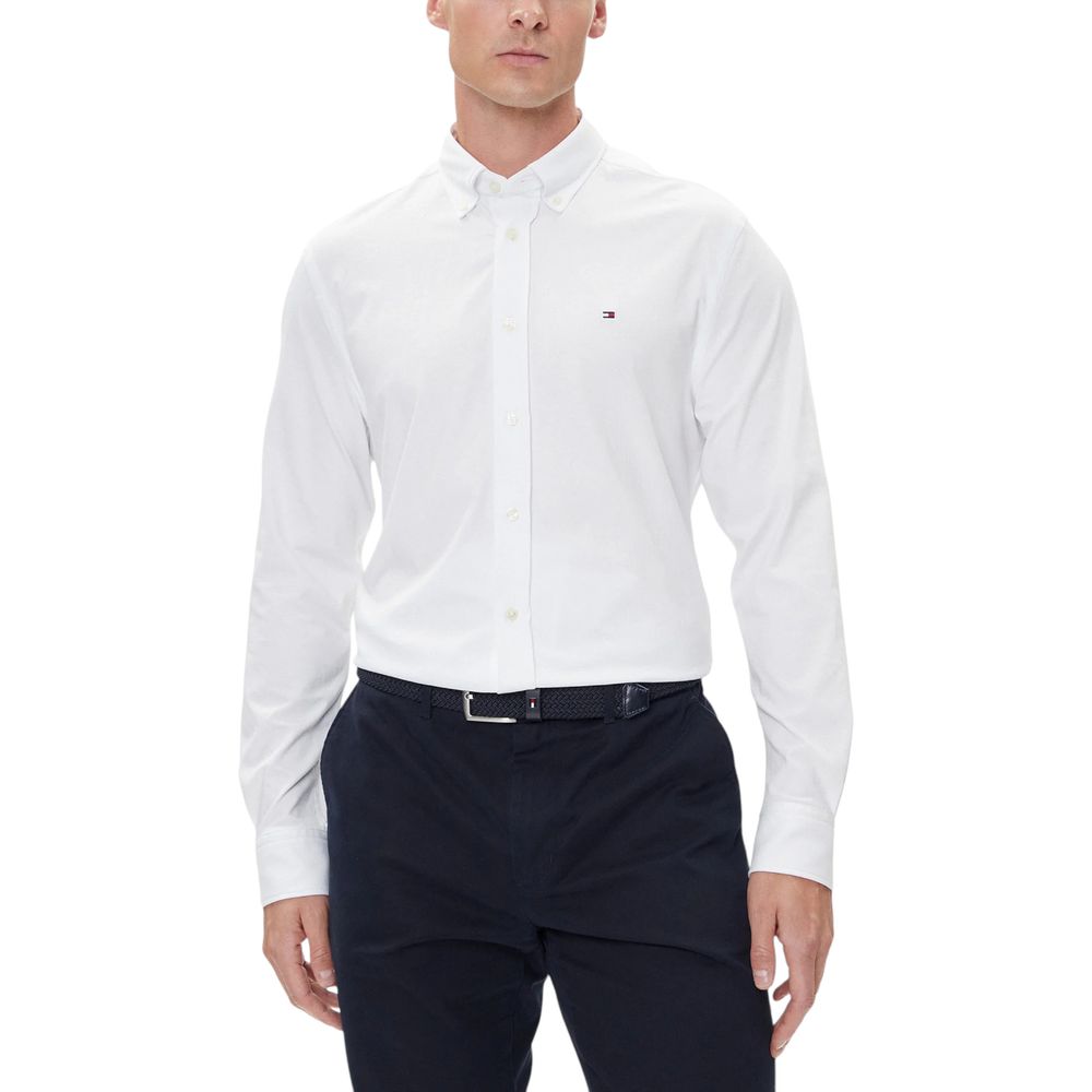 White Cotton Dress Shirt