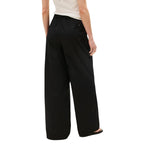 Black Organic Cotton Casual Pants