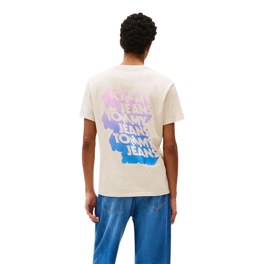 Beige Recycled Cotton T-Shirt